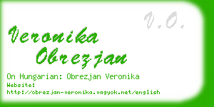 veronika obrezjan business card